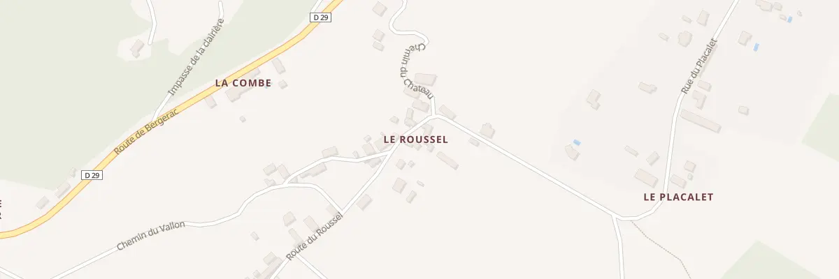 Plan du 622 Le Roussel au Buisson-de-Cadouin