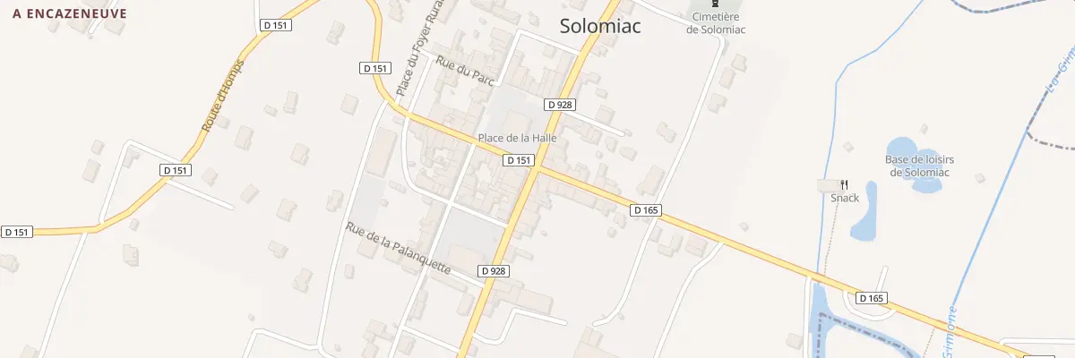 Plan du 1 Rte d’Auch à Solomiac