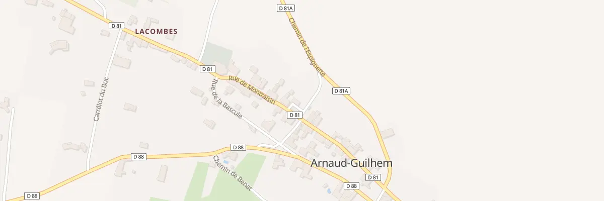 Plan du 25 La Traverse à Arnaud-Guilhem