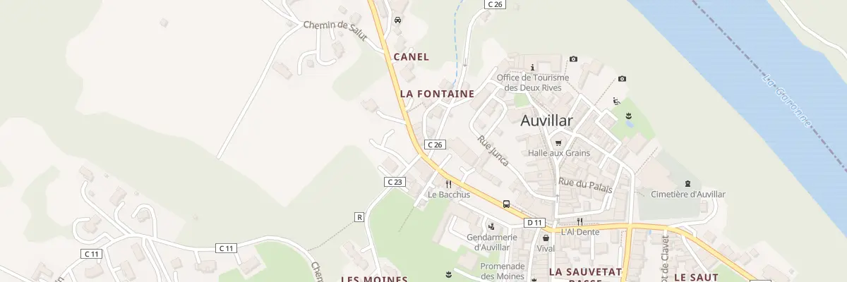 Plan du 10 Rue de la Fontaine à Auvillar