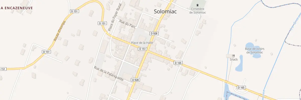 Plan du 10 Pl de la Halle à Solomiac