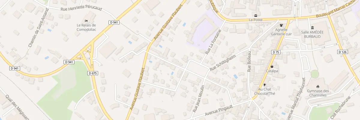 Plan du 9 Rue Amedee Deserces à Saint-Junien