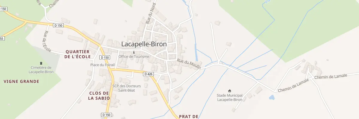 Plan du 74 Rue de Carreyrac à Lacapelle-Biron