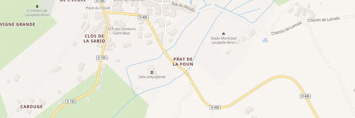 Plan du 159 Rte du Pountet à Lacapelle-Biron