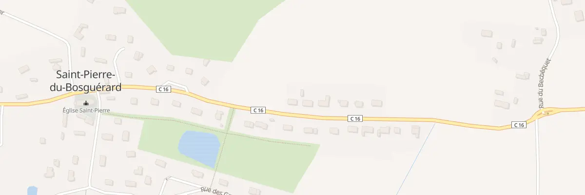 Plan du 16 Rue Henri Colliot à Saint-Pierre-du-Bosguérard