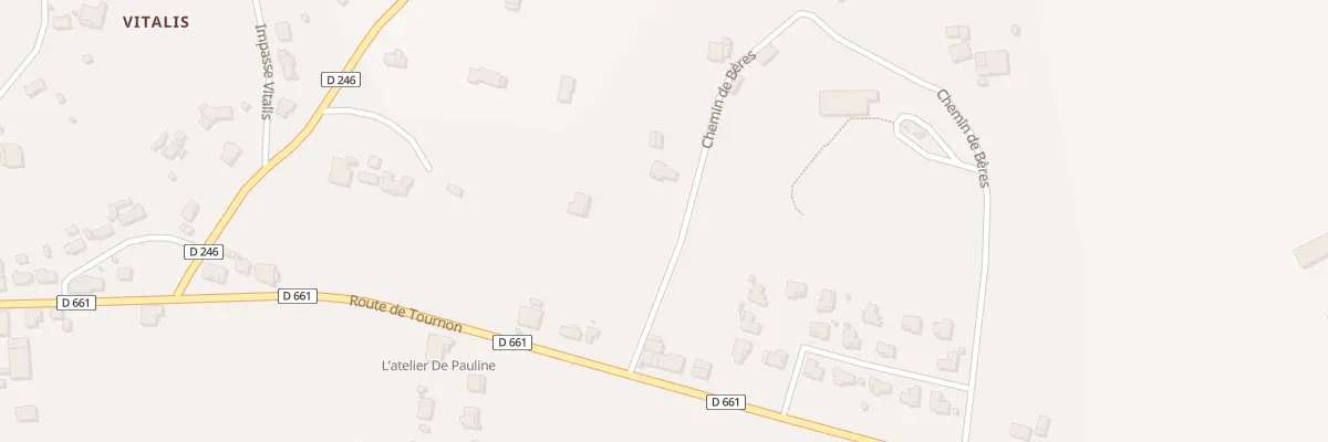 Plan du 109 Che de Bères à Dausse