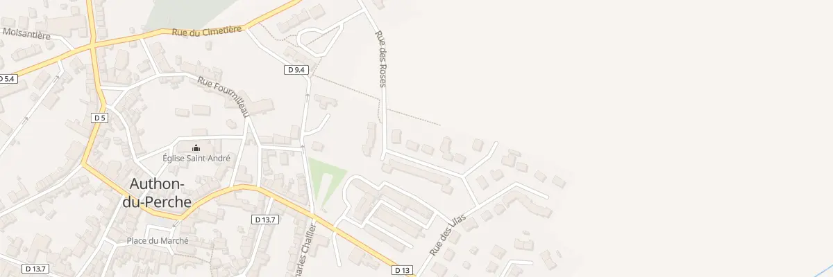 Plan du 12 Rue des Roses à Authon-du-Perche