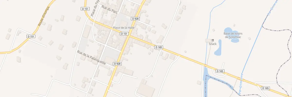 Plan du 12 Rue de la Gimone à Solomiac