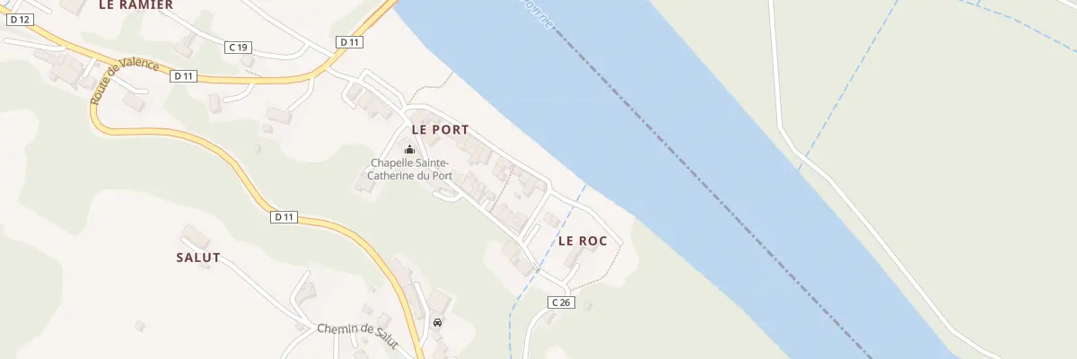 Plan du 1 Esp du Port à Auvillar