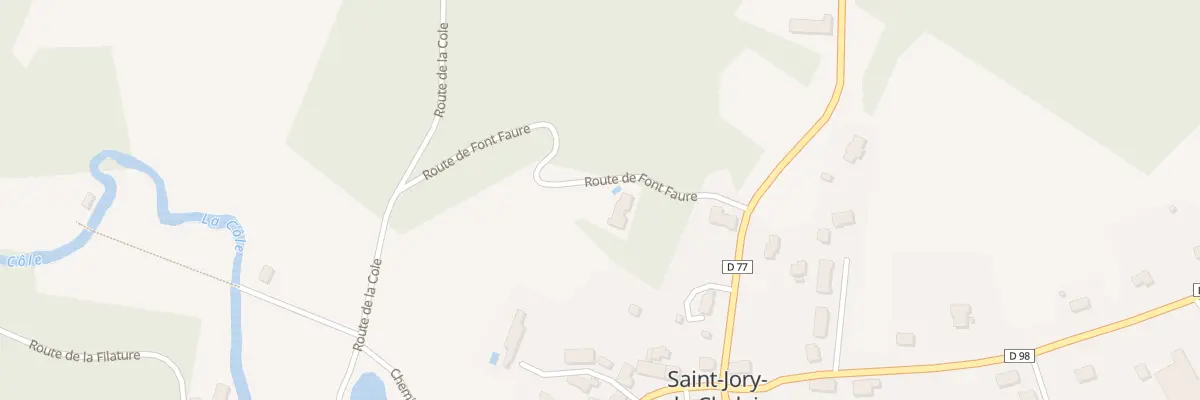 Plan du 3 Rte de Font Faure à Saint-Jory-de-Chalais