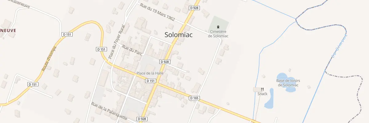 Plan du 1 Imp Touery à Solomiac