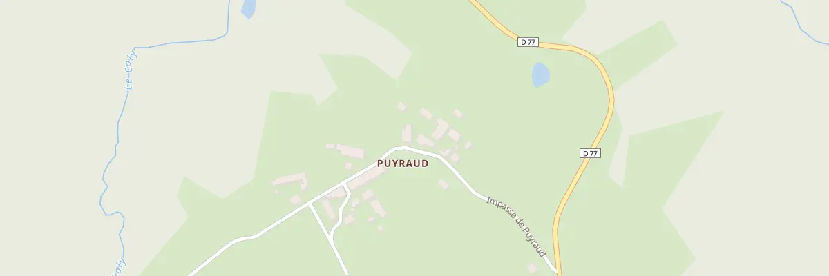 Plan du 199 Puiraud à Mialet