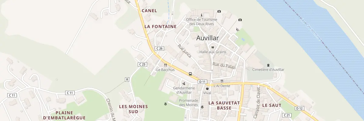 Plan du 4 Rte de Valence à Auvillar