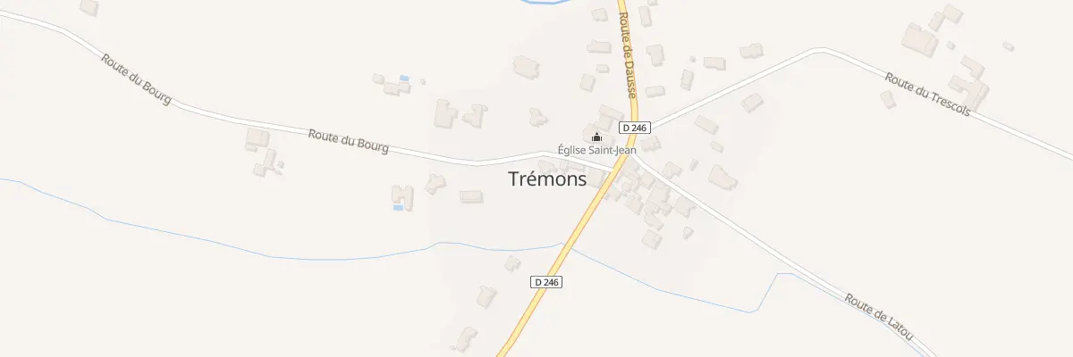 Plan du 2 Le Bourg-Sud à Trémons