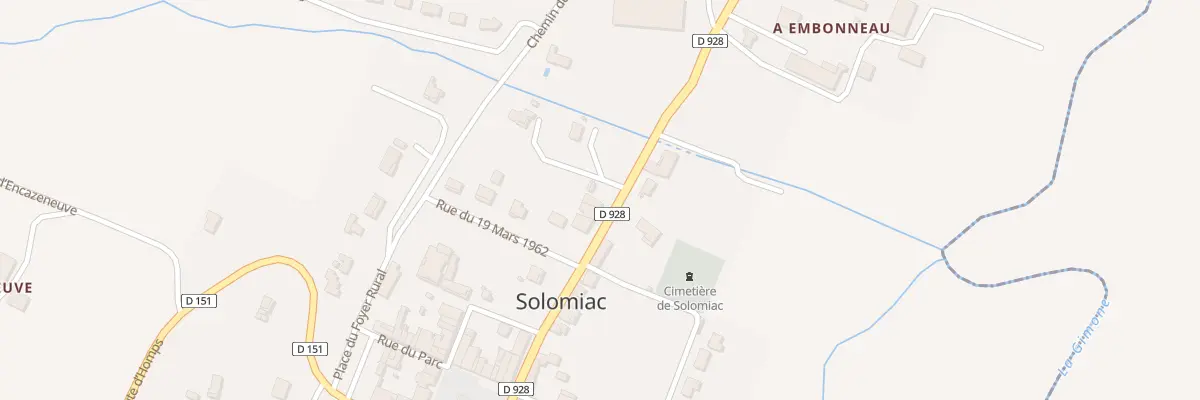 Plan du 11 Rte de Montauban à Solomiac