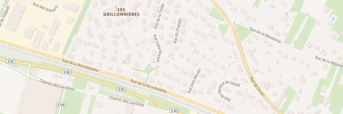 Plan du 12 Rue du Pressoir à Saint-Martin-le-Beau