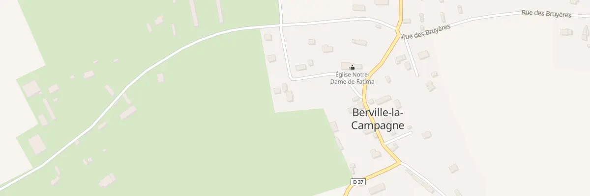 Plan du 64 La Croix à Berville-la-Campagne