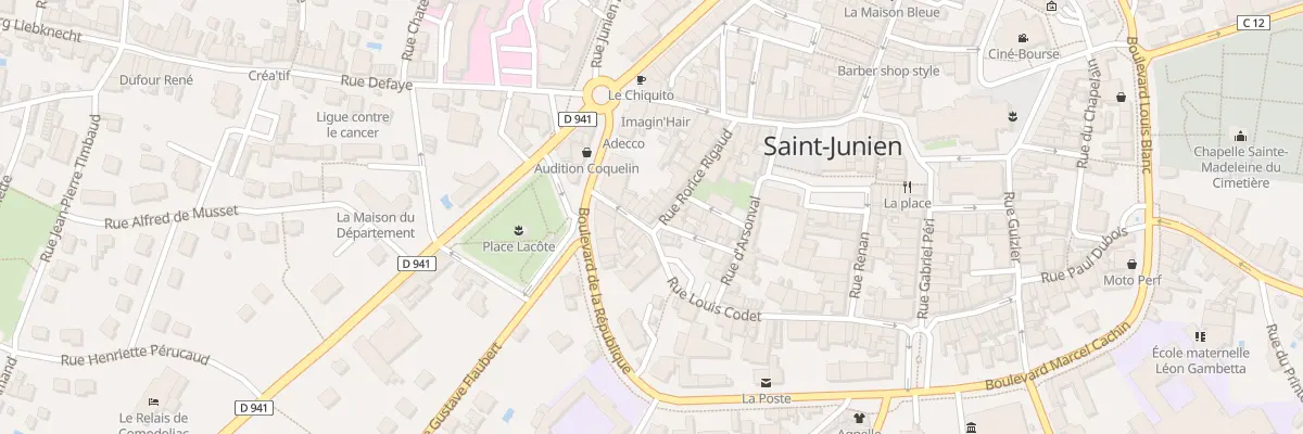 Plan du 26 Rue Rorice Rigaud à Saint-Junien