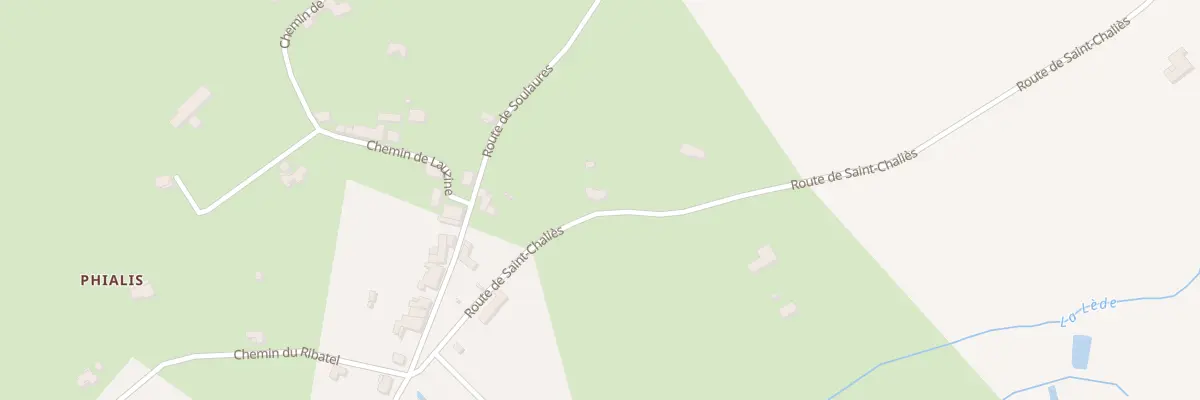 Plan du 215 Rte de Saint Chaliès à Lacapelle-Biron