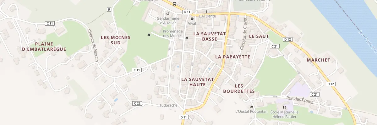 Plan du 38 Rue de la Sauvetat à Auvillar