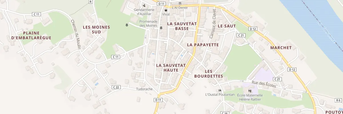 Plan du 29 Rue de la Sauvetat à Auvillar