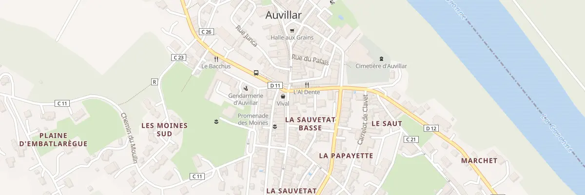 Plan du 5262 Rue de la Sauvetat à Auvillar