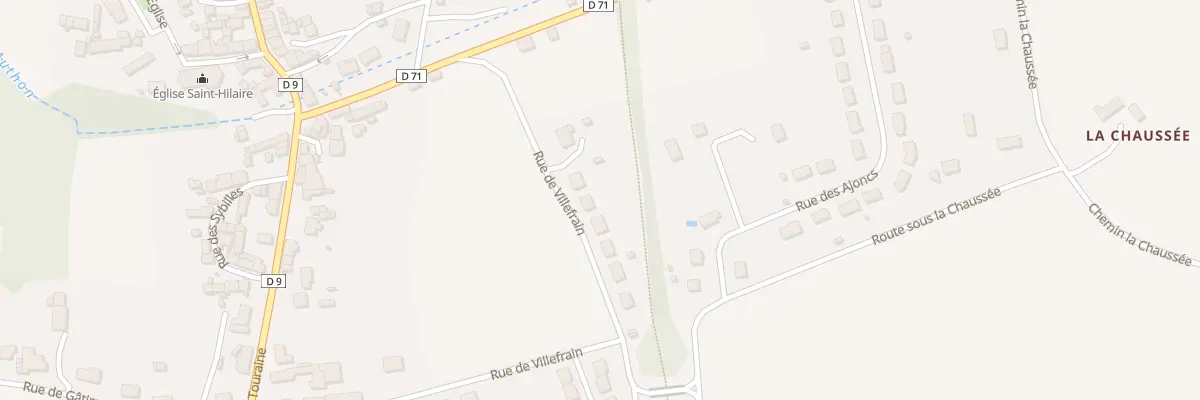 Plan du 24 Rue de Villefrain à Authon