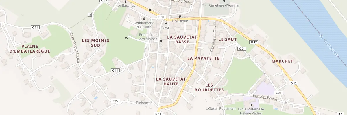 Plan du 2 Rue Gerard à Auvillar