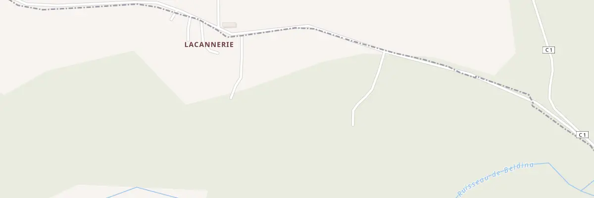 Plan du 1400 Che de Lacanerie à Gavaudun