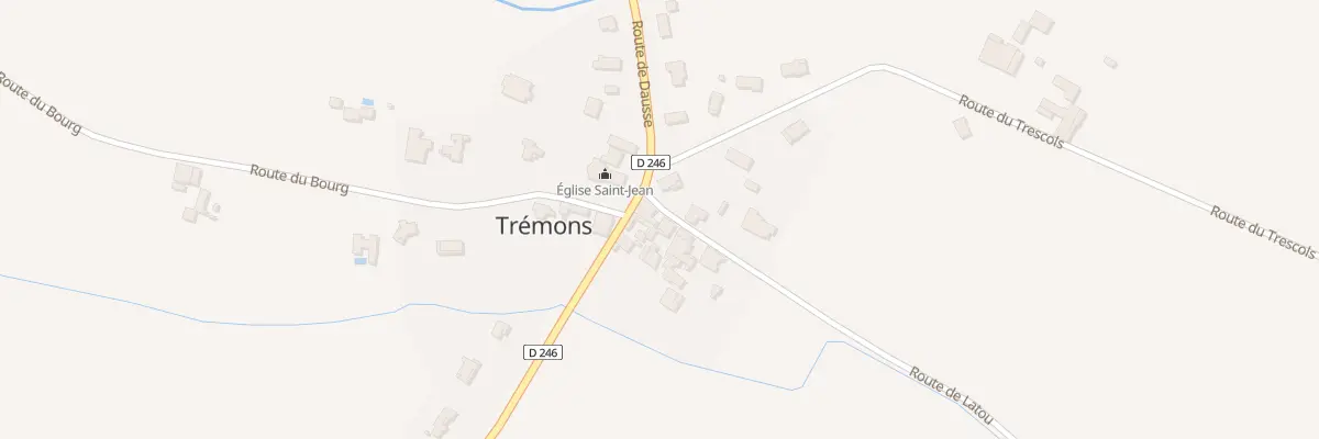 Plan du 9 Le Bourg-Sud à Trémons