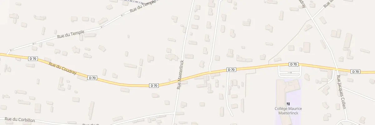 Plan du 605 Rue du Coudray à Gruchet-Saint-Siméon