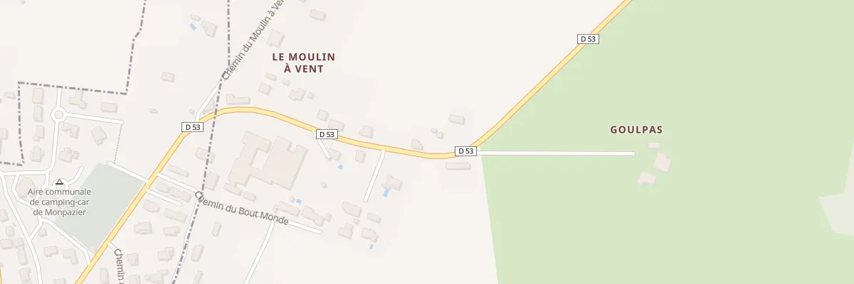 Plan du 25 Goulpas Nord à Capdrot