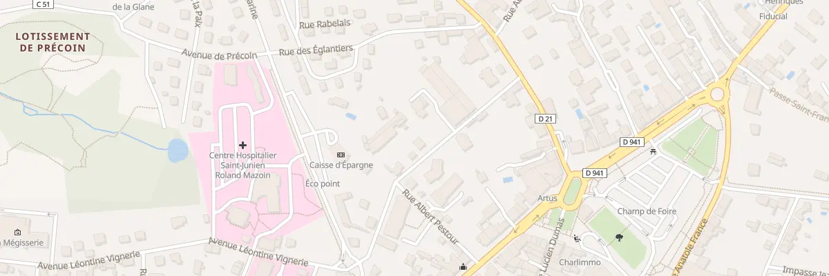 Plan du 23 Rue Junien Rigaud à Saint-Junien