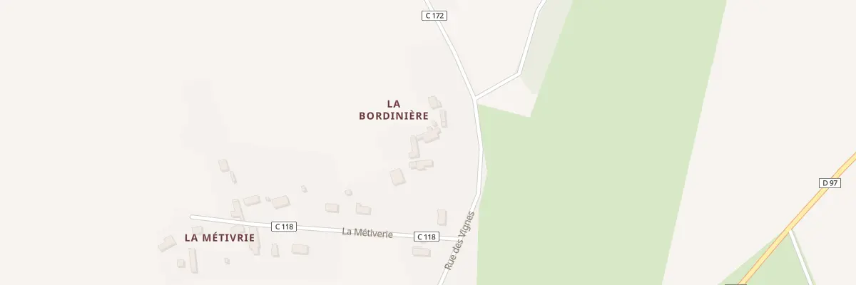Plan du 3 La Bordiniere à Mouzay
