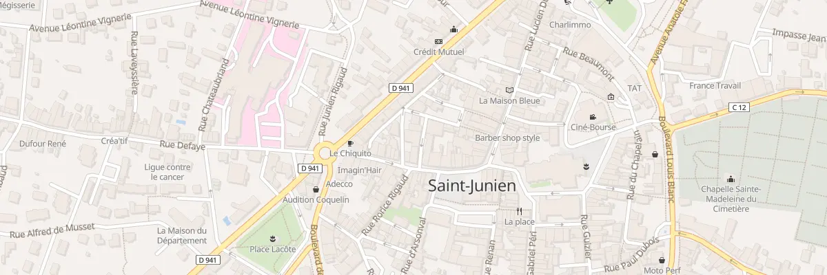 Plan du 4 Rue Peyrusson à Saint-Junien
