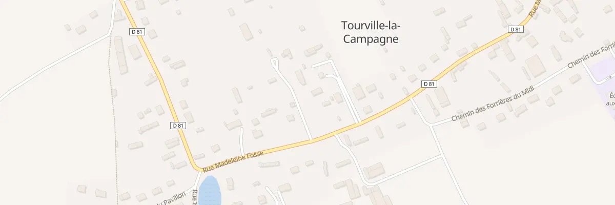 Plan du 12 Rue Madeleine Fosse à Tourville-la-Campagne