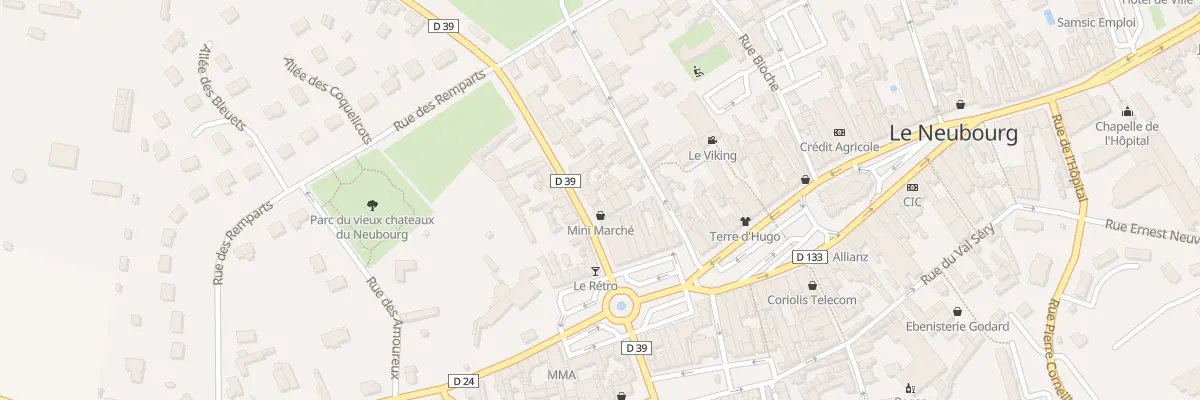 Plan du 8 Rue du Champ de Bataille au Neubourg