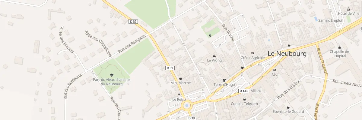 Plan du 3 Rue du Docteur Couderc au Neubourg