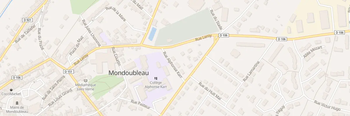 Plan du 2 Rue Alphonse Karr à Mondoubleau