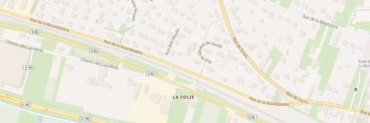 Plan du 10 Rue du Gen de Gaulle à Saint-Martin-le-Beau