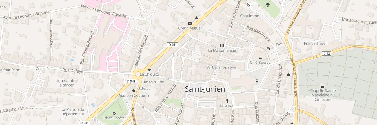 Plan du 9 Rue de Nontron à Saint-Junien