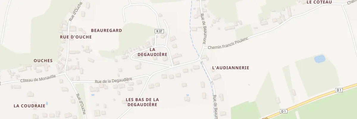 Plan du 309 Rue de la Degaudière à Noizay