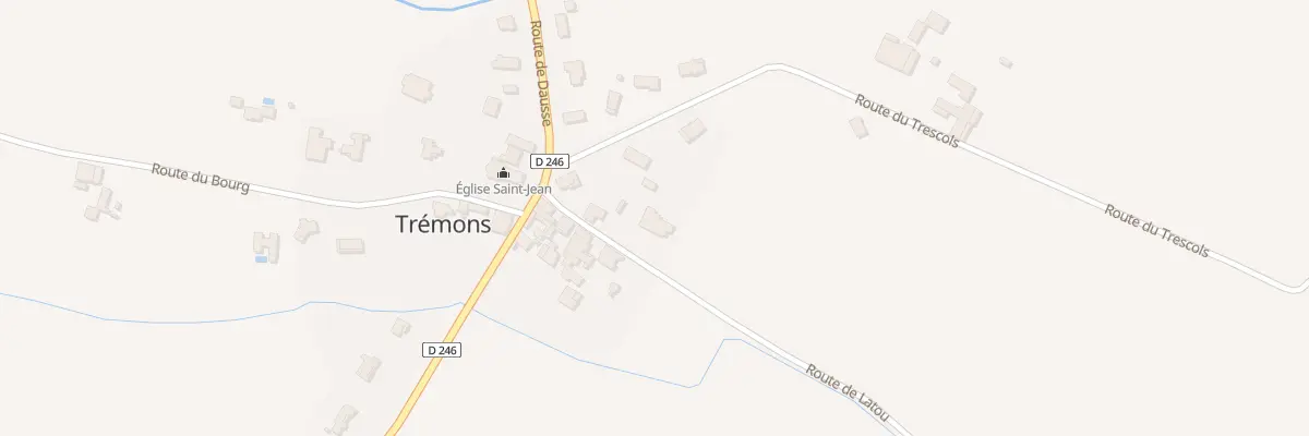 Plan du 65 Rte de Latou à Trémons