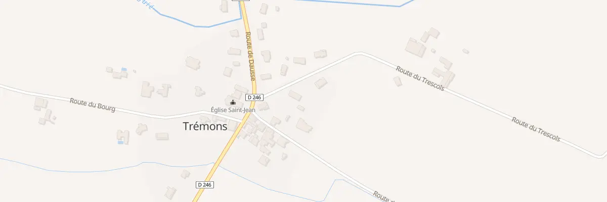 Plan du 46 Rte du Trescols à Trémons