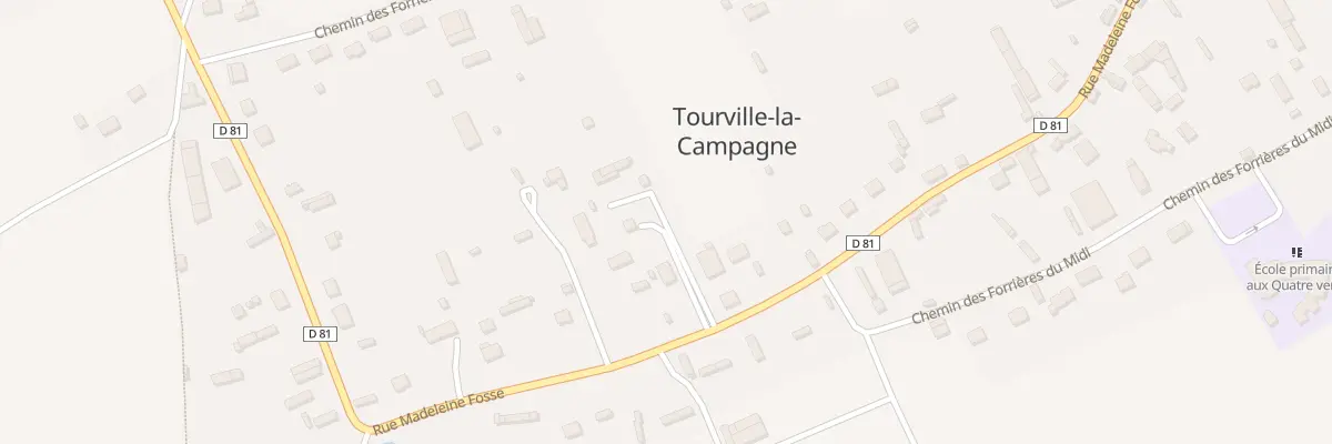 Plan du 18 Rue Madeleine Fosse à Tourville-la-Campagne