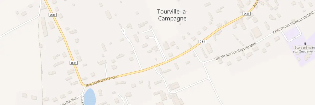 Plan du 16B Rue Madeleine Fosse à Tourville-la-Campagne