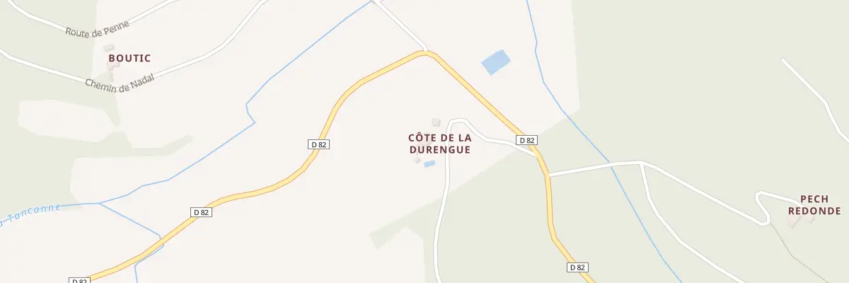 Plan du 134 Che de la Durengue à Saint-Beauzeil