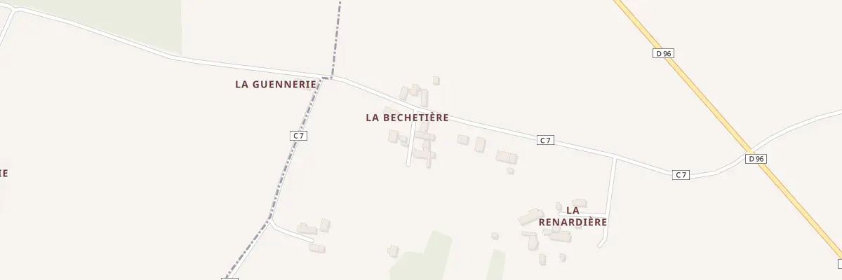 Plan du 13 La Bechetiere à Varennes