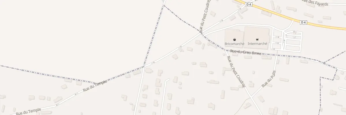 Plan du 90 Rue du Temple à Gruchet-Saint-Siméon