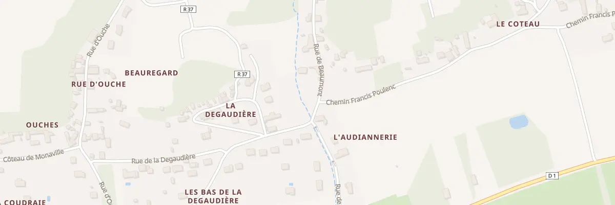 Plan du 185 Rue de Beaumont à Noizay